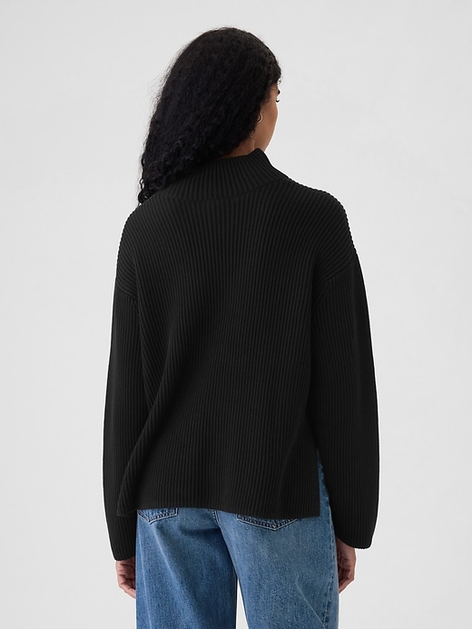 Image number 2 showing, 24/7 Split-Hem Mockneck Sweater