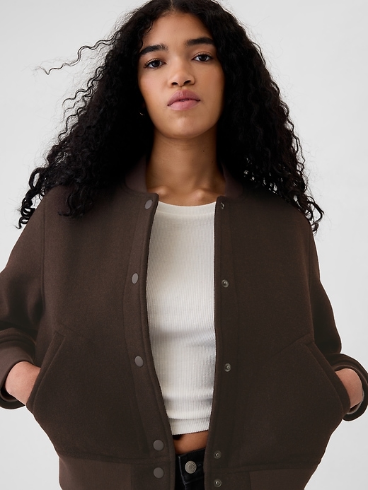 Image number 4 showing, Wool Bomber Jacket