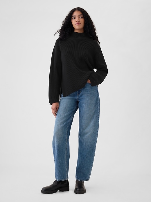 Image number 3 showing, 24/7 Split-Hem Mockneck Sweater