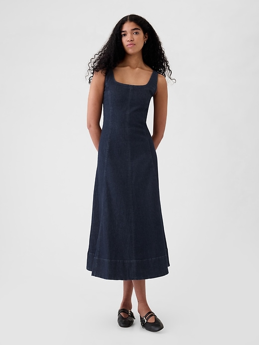 Image number 1 showing, Denim Maxi Dress