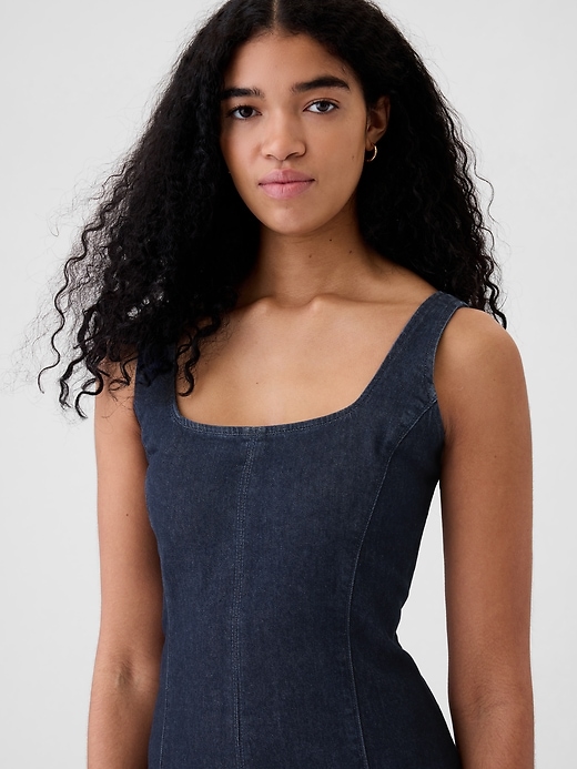 Image number 4 showing, Denim Maxi Dress