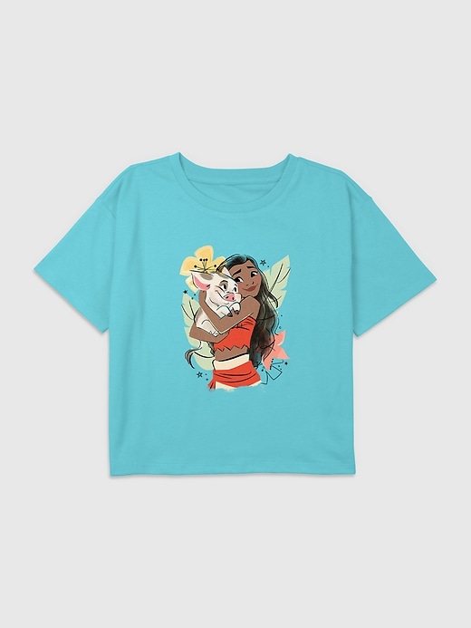 Image number 1 showing, Kids Disney Moana Graphic Boxy Crop Tee