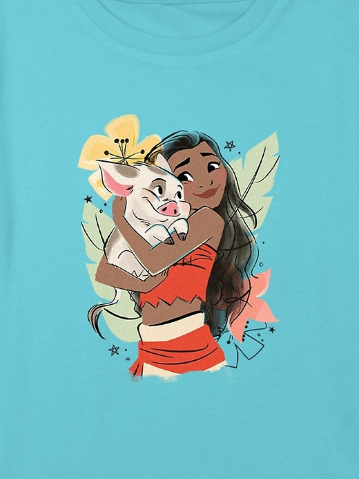 Image number 2 showing, Kids Disney Moana Graphic Boxy Crop Tee