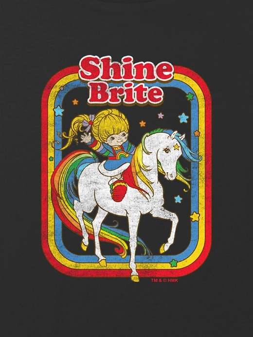 Image number 2 showing, Kids Rainbow Brite Unicorn Graphic Boxy Crop Tee