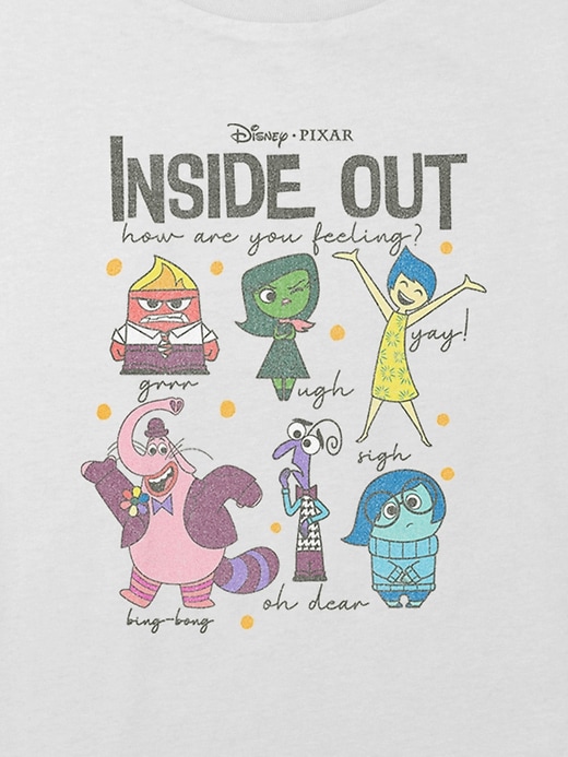 Image number 2 showing, Kids Inside Out Emotions Graphic Boxy Crop Tee