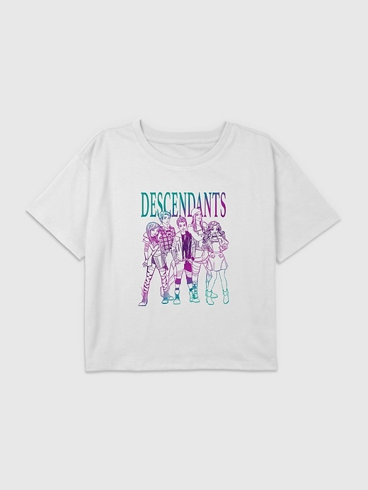 Image number 1 showing, Kids Descendants Group Sketch Graphic Boxy Crop Tee