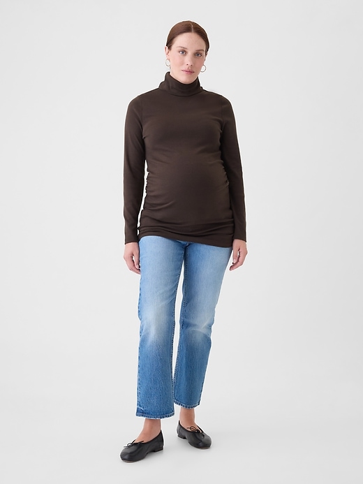 Image number 4 showing, Maternity Modern Turtleneck Shirt