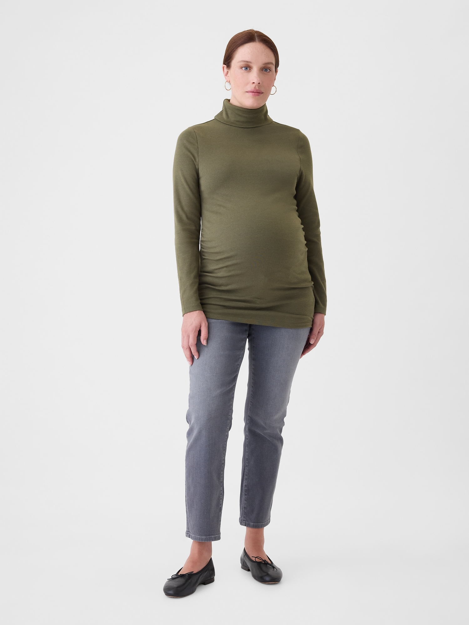 Maternity Modern Turtleneck Shirt