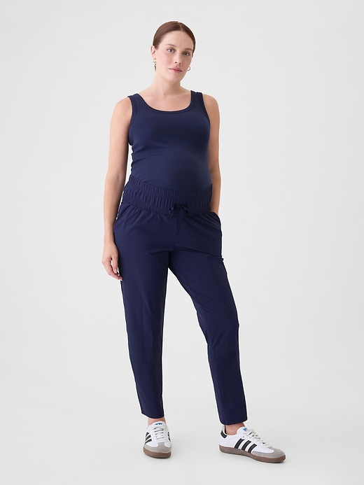 Image number 1 showing, Maternity Inset Panel Runaround Pants