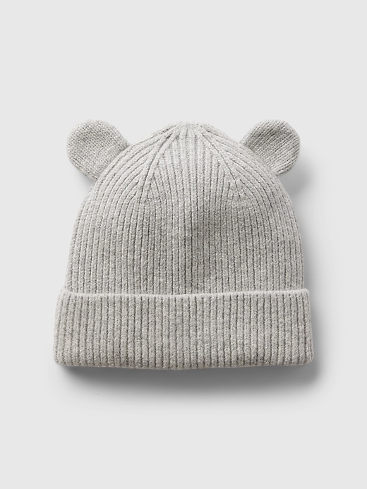 Image number 1 showing, Baby & Toddler  CashSoft Bear Beanie