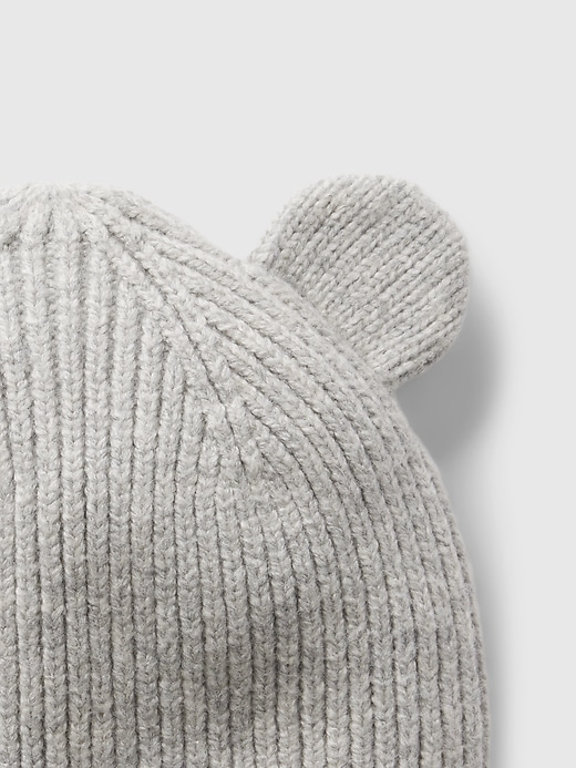 Image number 2 showing, Baby & Toddler  CashSoft Bear Beanie