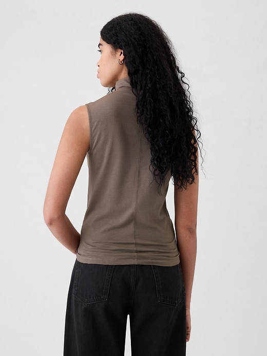 Image number 2 showing, Featherweight Turtleneck Tank Top