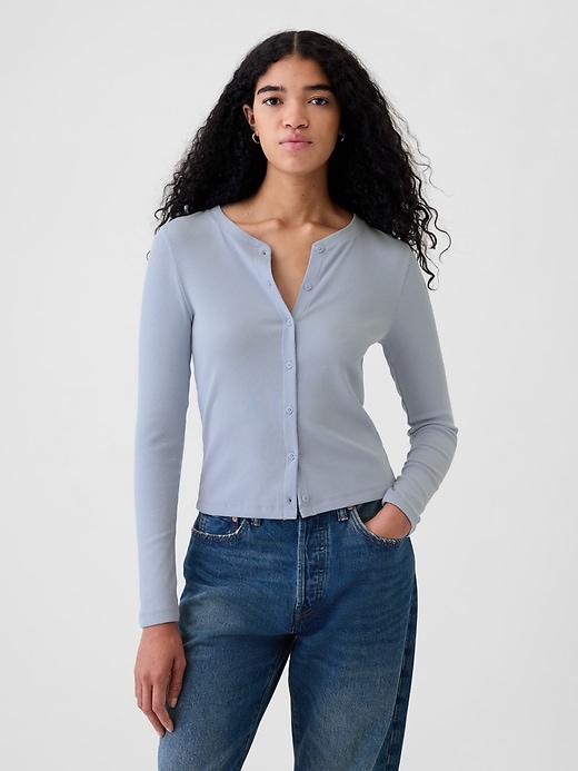 Image number 1 showing, Modern Rib Cardigan