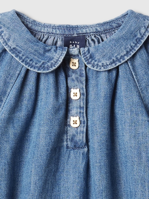 Image number 3 showing, Baby Ruffle Denim Outfit Set