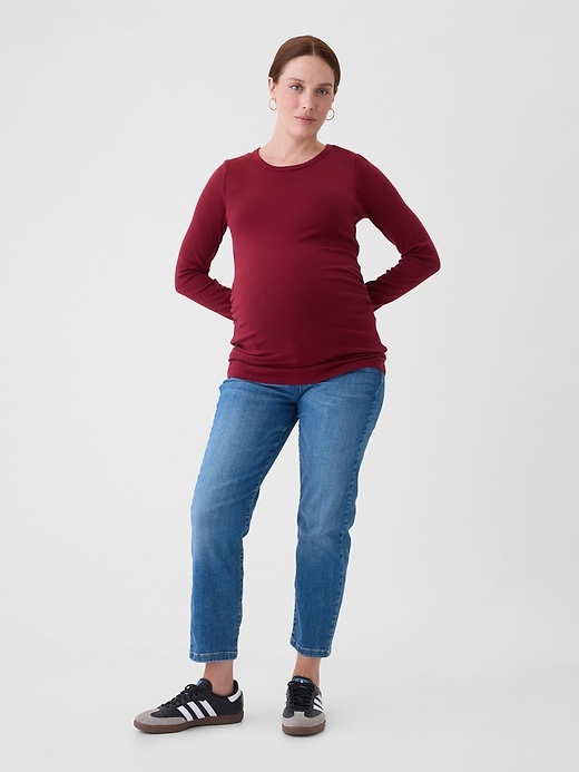 Image number 1 showing, Maternity Modern Crewneck T-Shirt