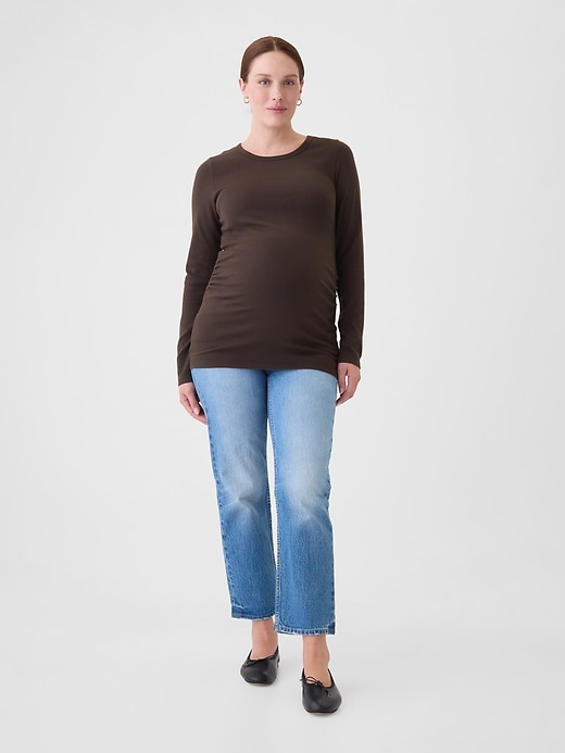 Image number 1 showing, Maternity Modern Crewneck T-Shirt