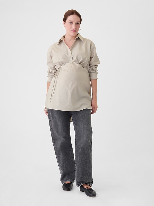 Image number 5 showing, Maternity Popover Shirt