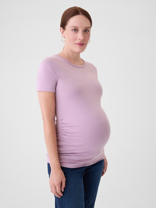 Image number 3 showing, Maternity Modern Crewneck T-Shirt