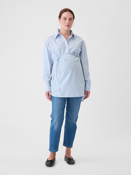 Image number 5 showing, Maternity Popover Shirt