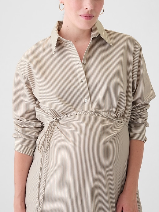 Image number 4 showing, Maternity Popover Shirt