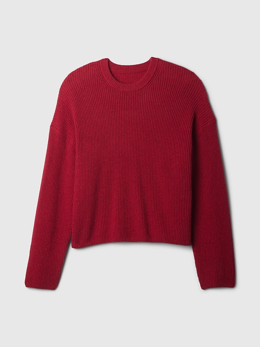 Image number 5 showing, CashSoft Shaker-Stitch Crewneck Sweater