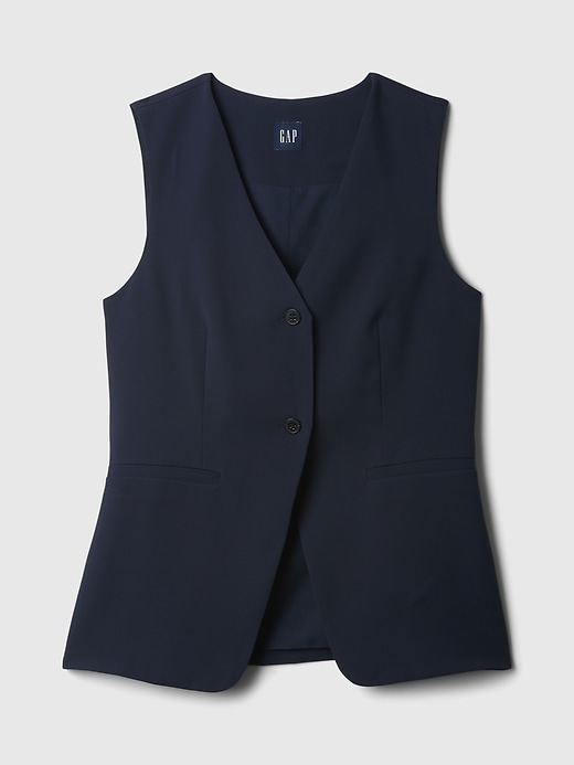 Image number 4 showing, Longline Twill Vest