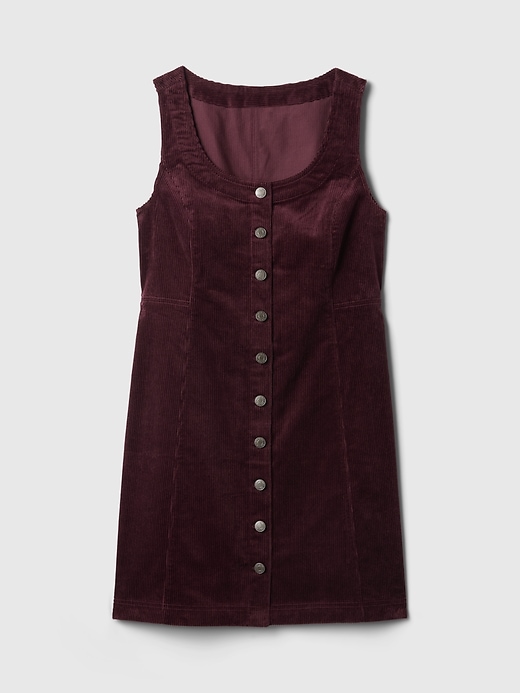 Image number 7 showing, Corduroy Button Mini Dress