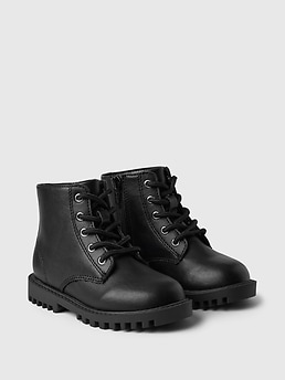 Outlet Gap Kids Unisex Black Combat Boots