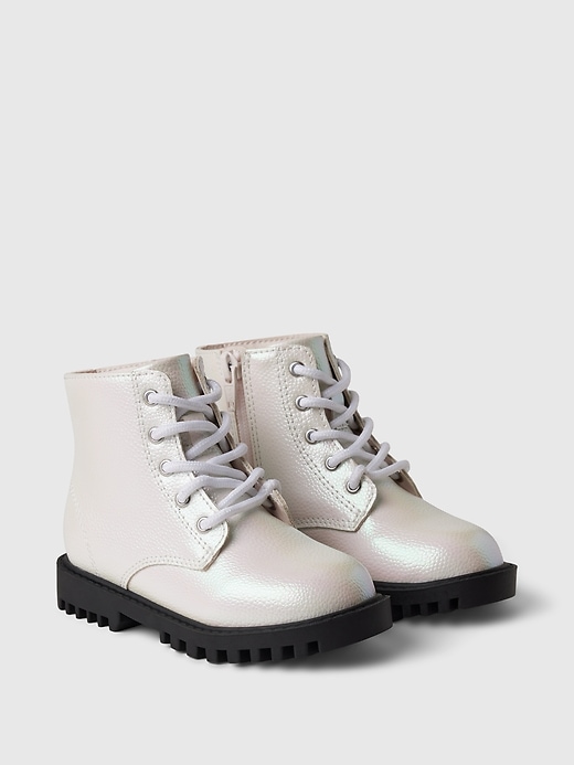 Image number 2 showing, babyGap Metallic Lace-Up Boots