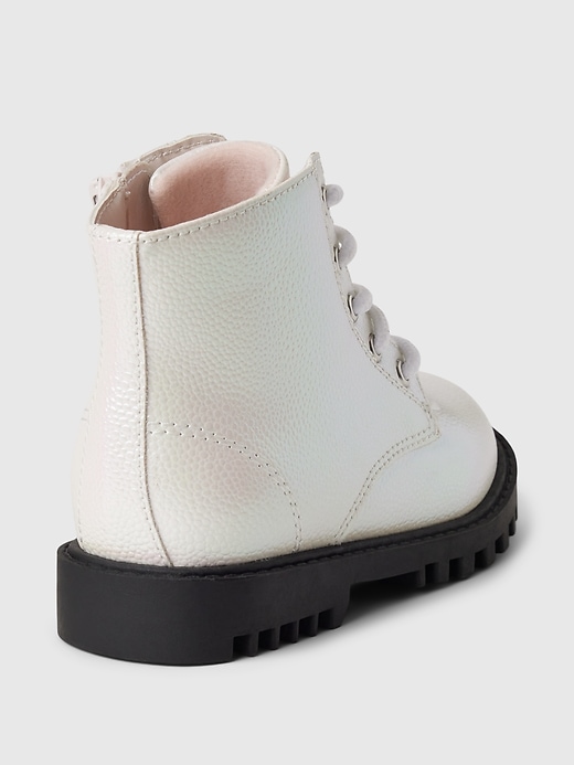 Image number 4 showing, babyGap Metallic Lace-Up Boots