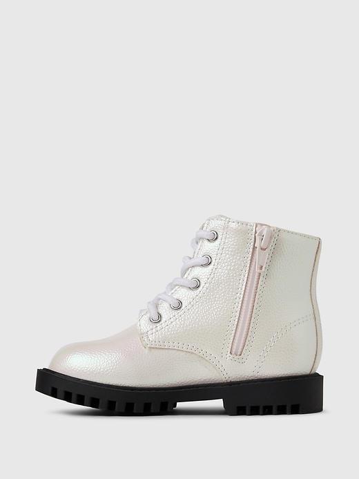 Image number 5 showing, babyGap Metallic Lace-Up Boots