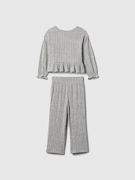 Image number 2 showing, babyGap Softspun Ruffle Rib Outfit Set