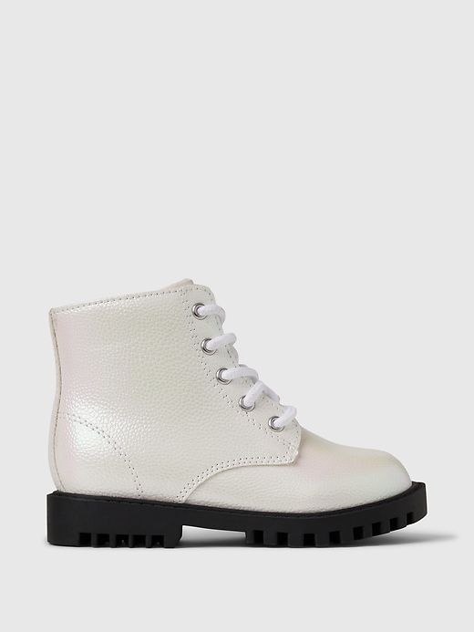 Image number 6 showing, babyGap Metallic Lace-Up Boots