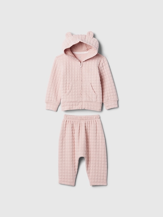 Image number 1 showing, Baby Quilted Outfit Set