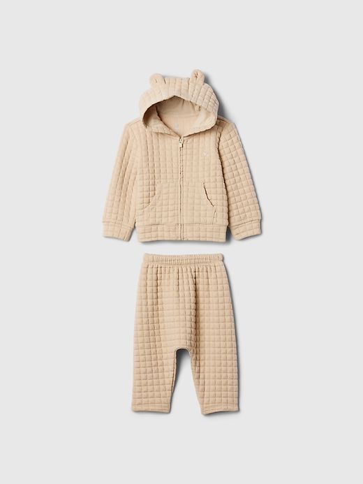 Image number 4 showing, Baby Quilted Outfit Set