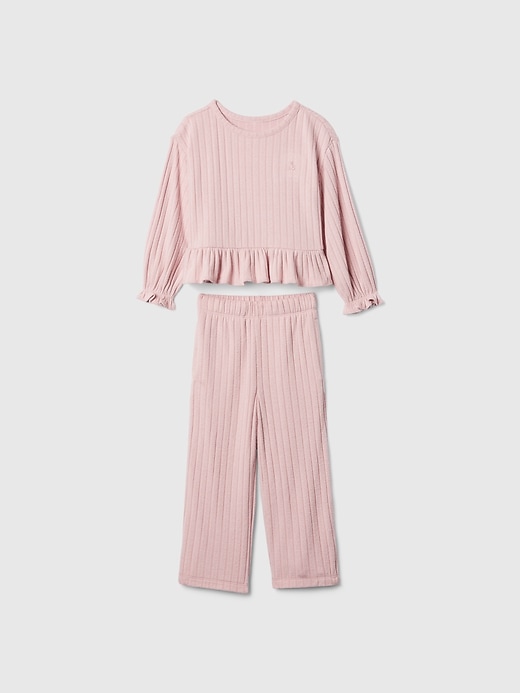 Image number 5 showing, babyGap Softspun Ruffle Rib Outfit Set