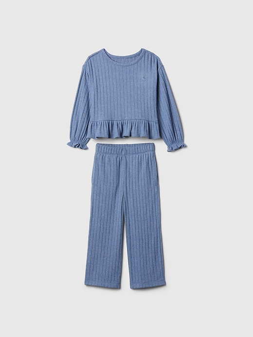 Image number 1 showing, babyGap Softspun Ruffle Rib Outfit Set