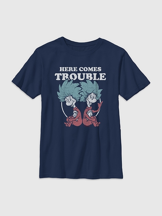 Image number 1 showing, Kids Dr. Seuss Double Trouble Graphic Tee