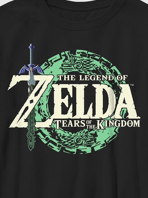 Image number 2 showing, Kids Nintendo Zelda Tears of The Kingdom Logo Graphic Tee