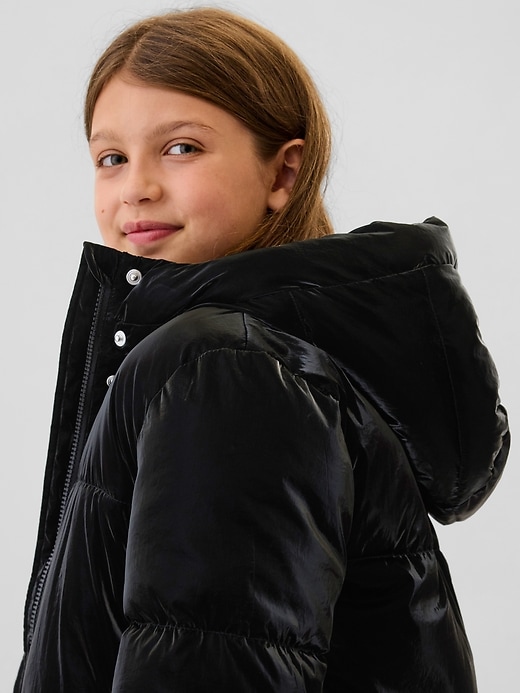 Image number 4 showing, Kids Recycled Metallic Puffer Jacket