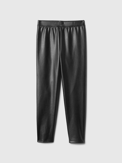 Image number 5 showing, Kids Vegan Leather Leggings