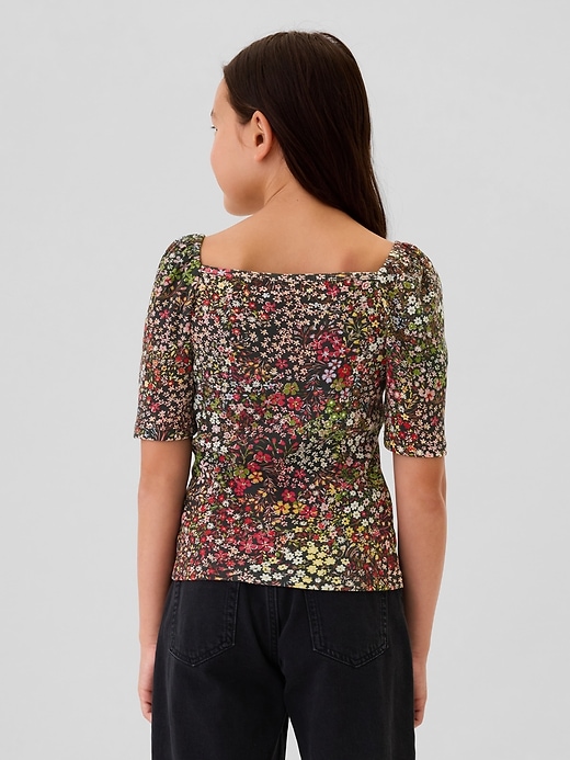 Image number 2 showing, Kids Sweetheart Puff Sleeve Top