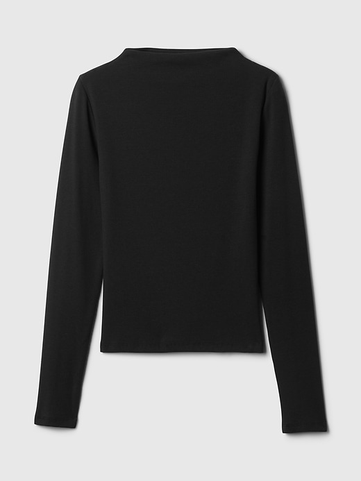 Image number 5 showing, Modern Rib Funnel-Neck T-Shirt