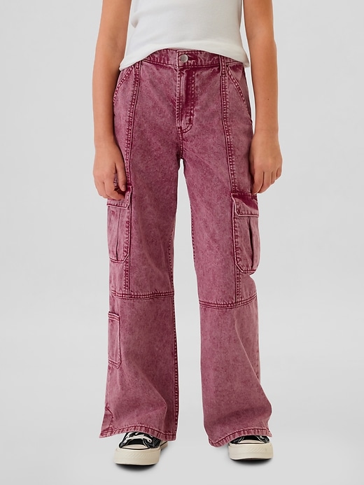 Image number 2 showing, Kids Low Rise Stride Baggy Cargo Jeans