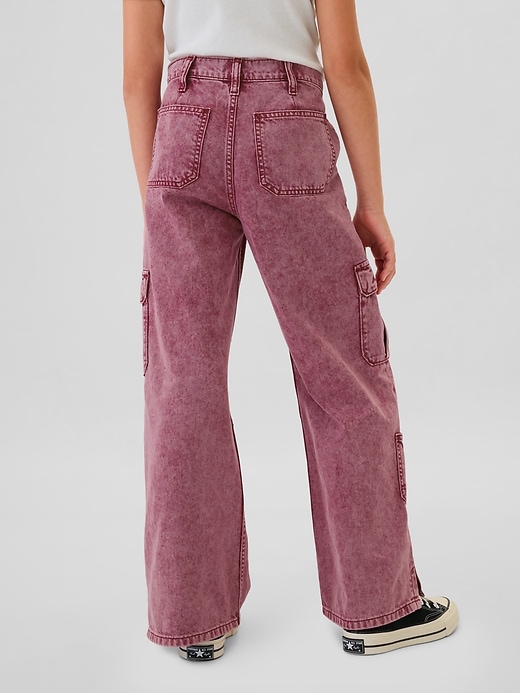 Image number 3 showing, Kids Low Rise Stride Baggy Cargo Jeans