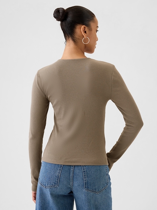 Image number 2 showing, Modern Rib Square-Neck Top