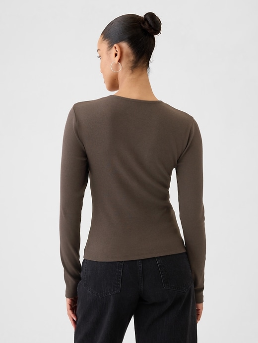 Image number 2 showing, Modern Rib Square-Neck Top