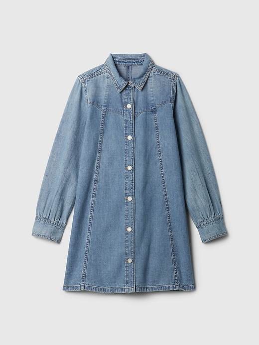 Image number 5 showing, Kids Denim Western Shirtdress