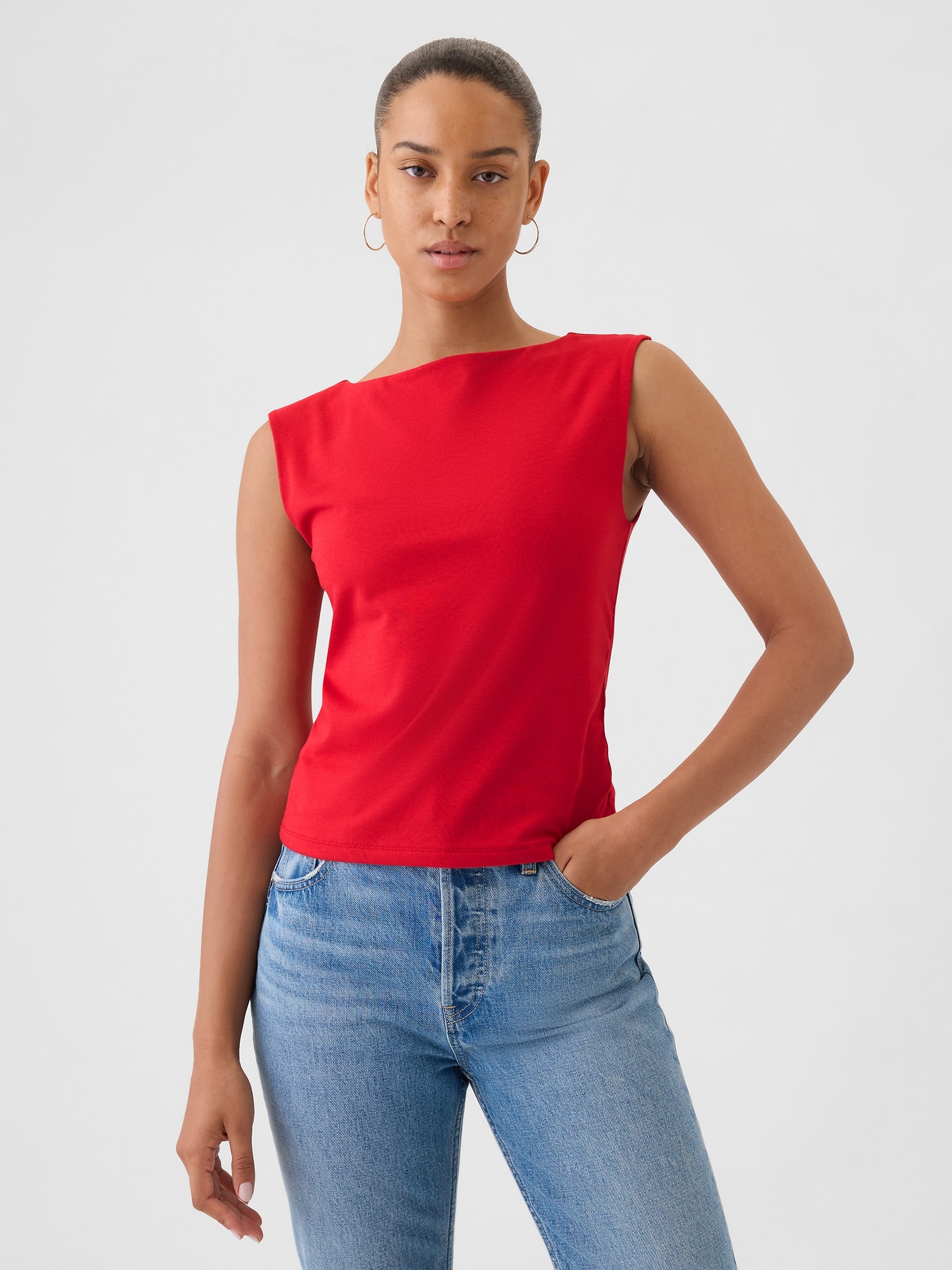 Modern Boatneck Top