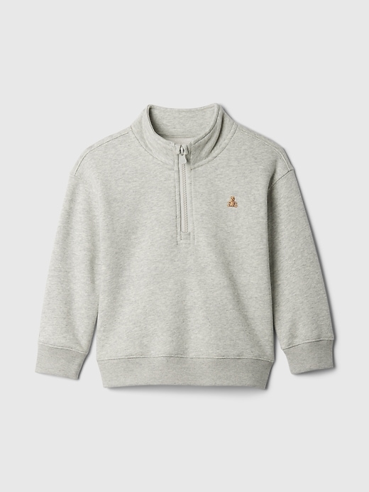 Image number 1 showing, babyGap Vintage Soft Quarter-Zip Pullover